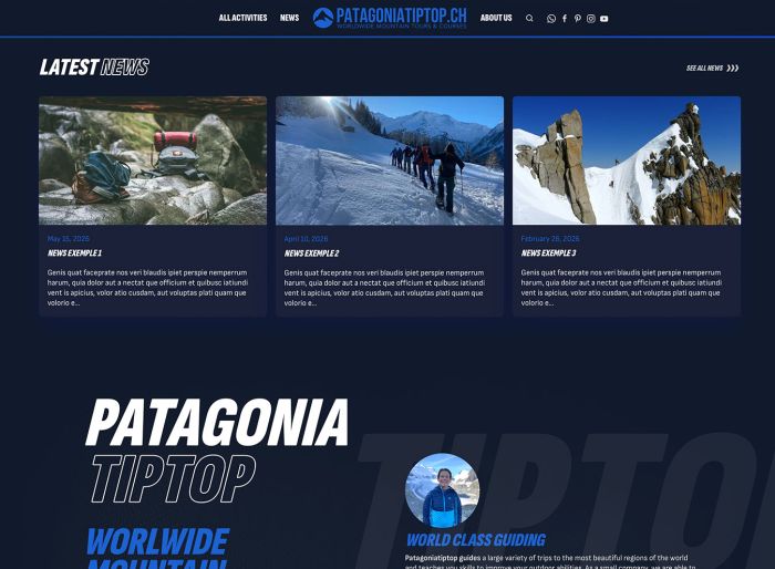 Conception de sites internet dans le sport, refonte graphique, transfert, e-commerce, migration, référencement SEO