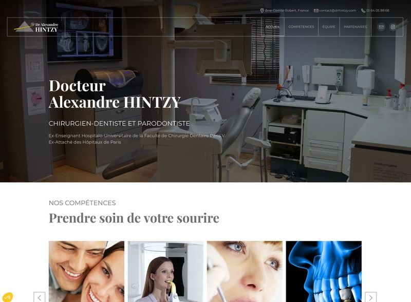 Modèle de site web créé avec WordPress et l'intelligence artificielle pour la médecine et les médecins