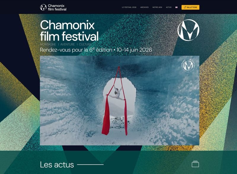 Exemple de site web créé avec WordPress et l'IA pour l'évènementiel