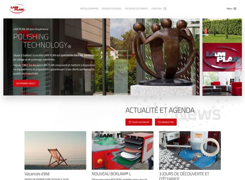 Template d'un site internet créé avec WordPress et l'intelligence art pour l'industrieificielle